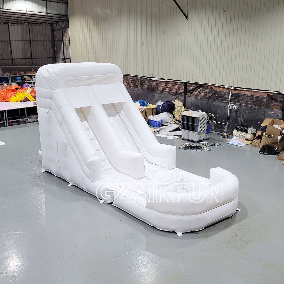 13ft inflatable white waterslide