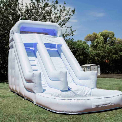 17ft inflatable pastel blue waterslide