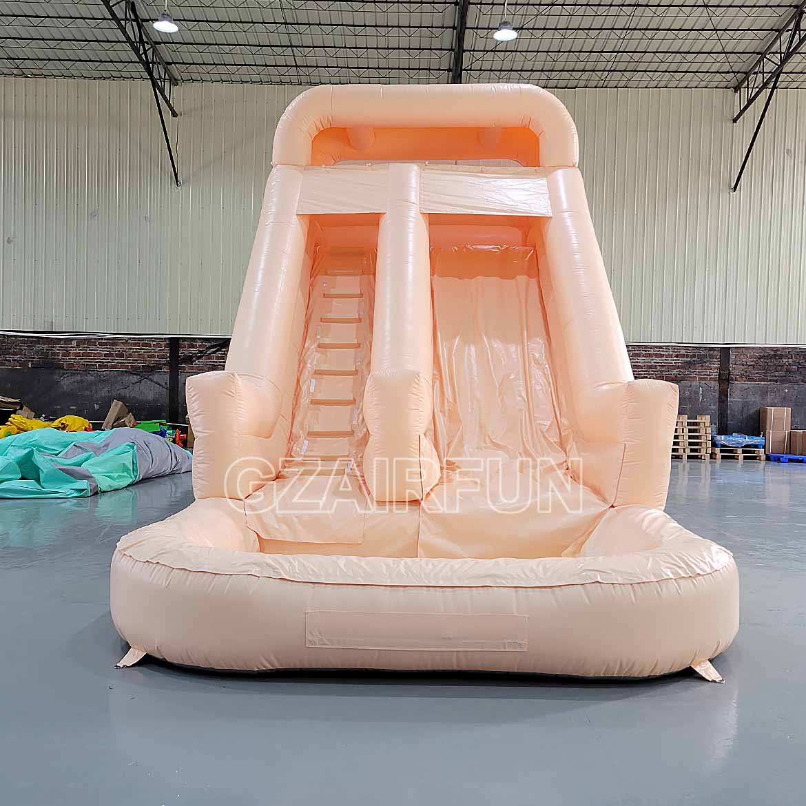 17ft inflatable peach waterslide