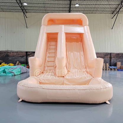 17ft inflatable peach waterslide