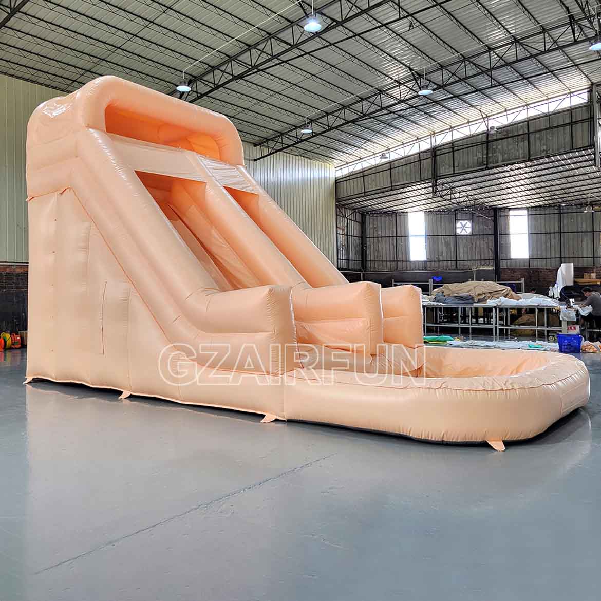 17ft inflatable peach waterslide