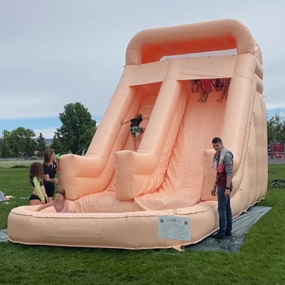 17ft inflatable peach waterslide