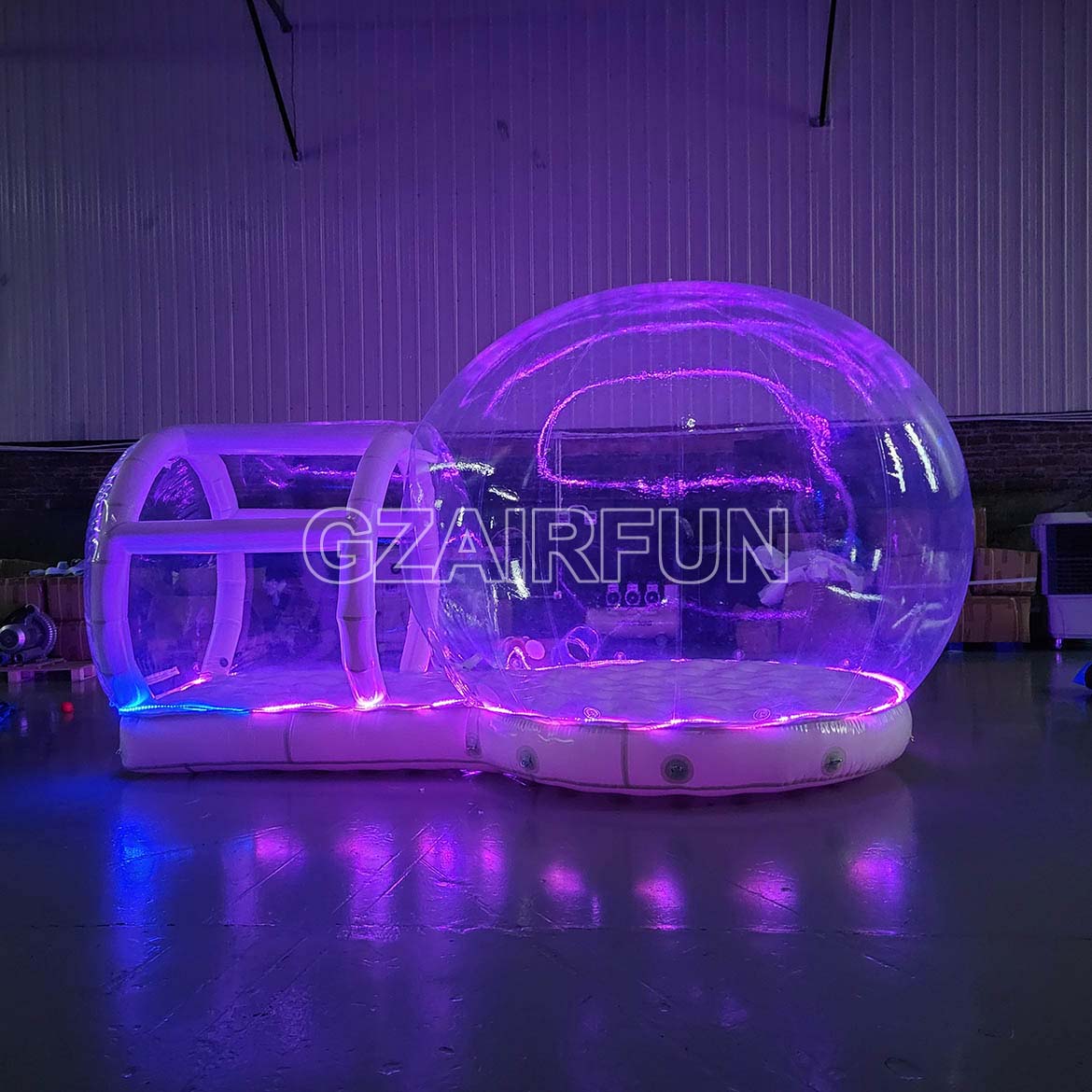 inflatable lighting bouncy bubble dome house