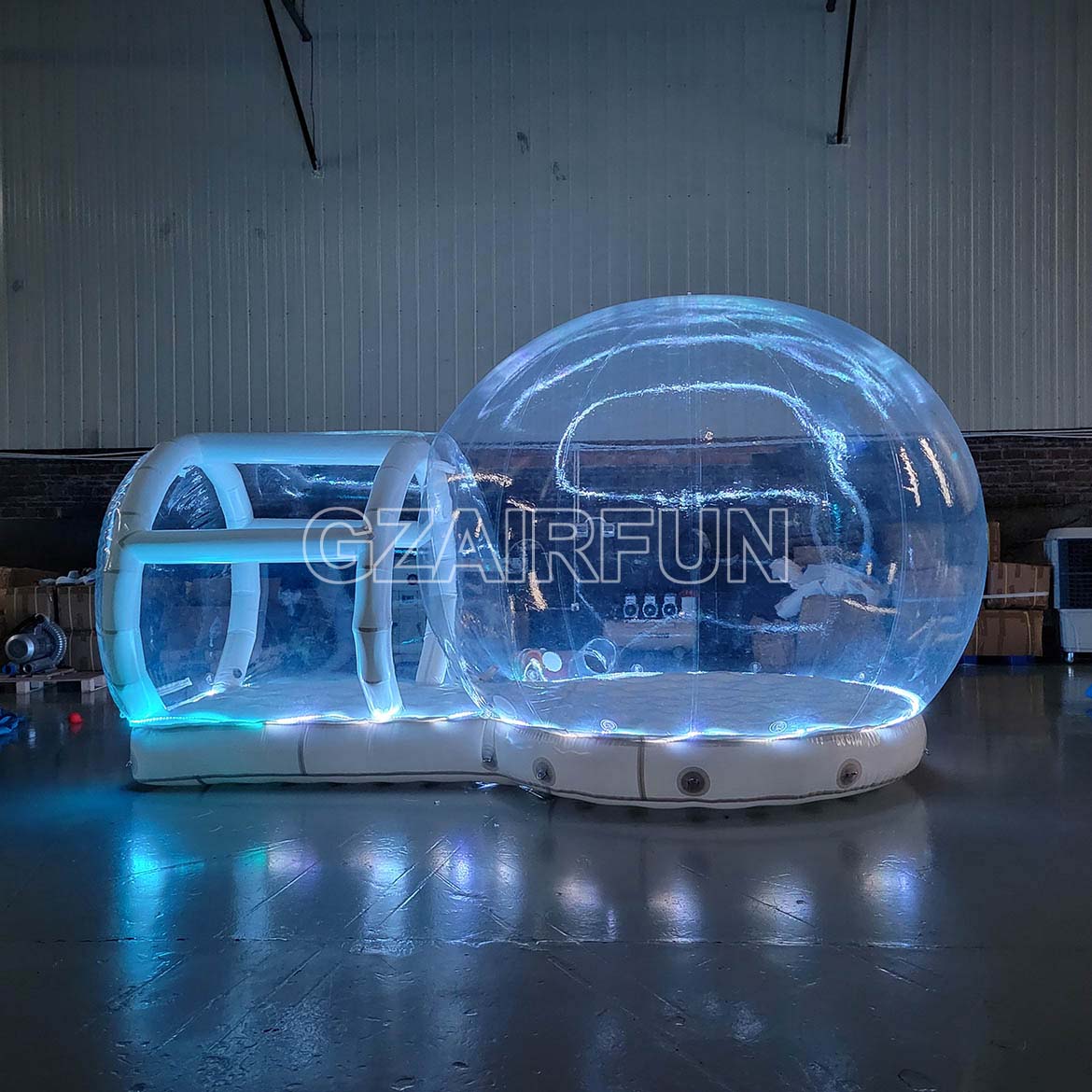 inflatable lighting bouncy bubble dome house