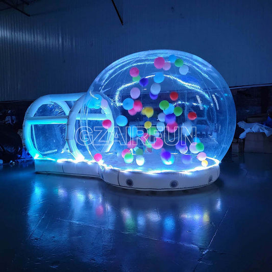 Led Lighting inflatable bouncy jumping bubble house dome tent for night party decoration