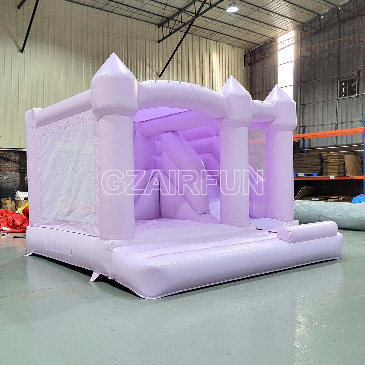 Inflatable Pastel Purple Taro Color Bouncer Combo