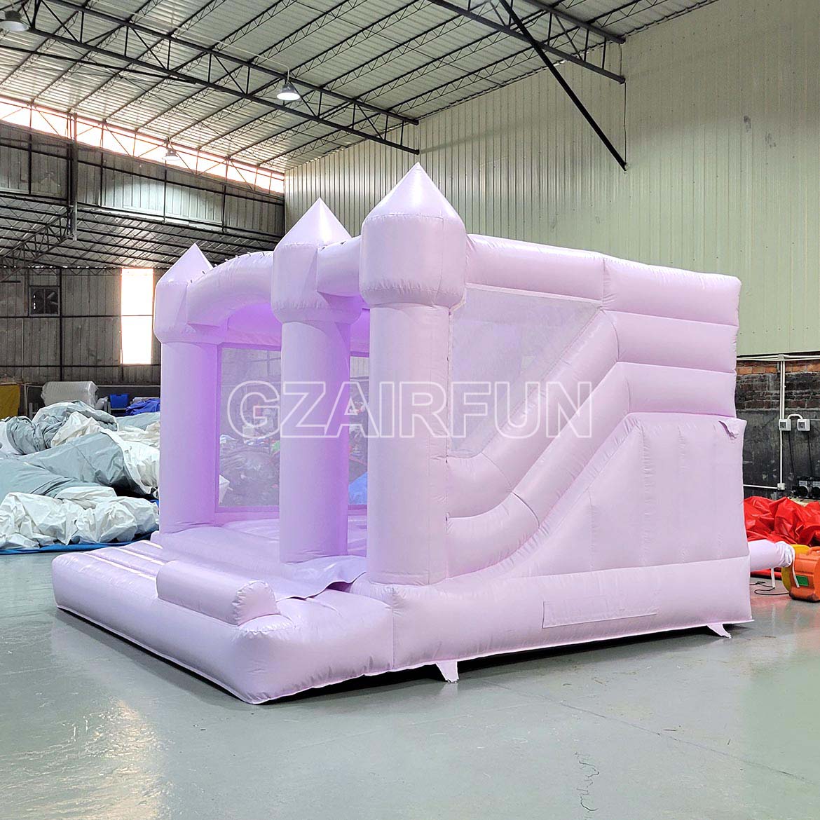 Inflatable Pastel Purple Taro Color Bouncer Combo