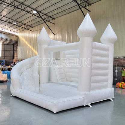 Inflatable Modern White Waterslide For Kids