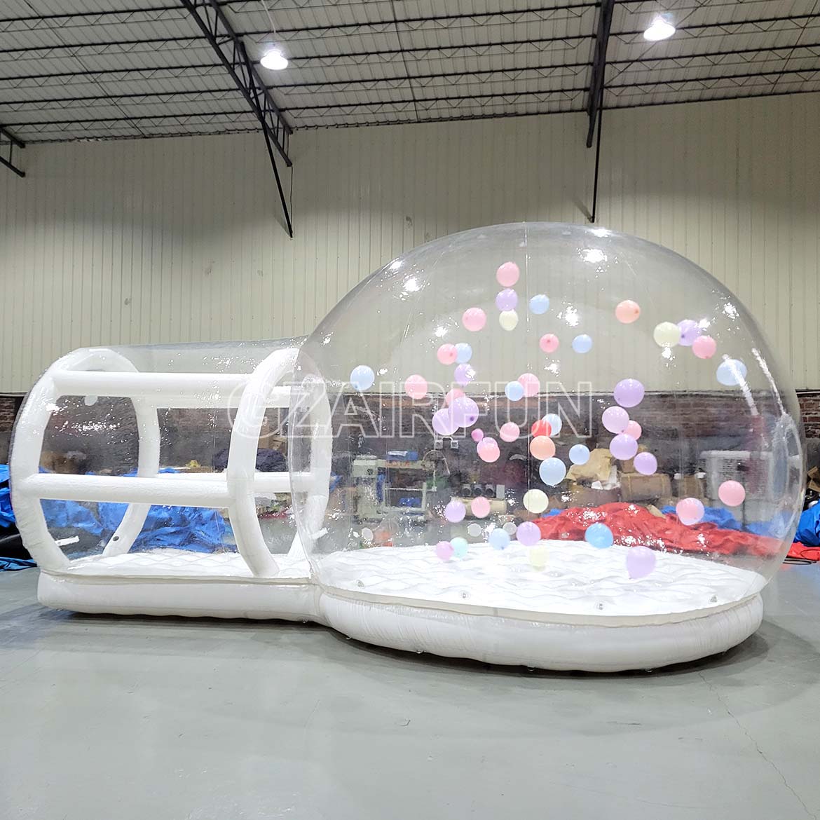 Balloon fly Inflatable bouncy bubble house for kids jumping play