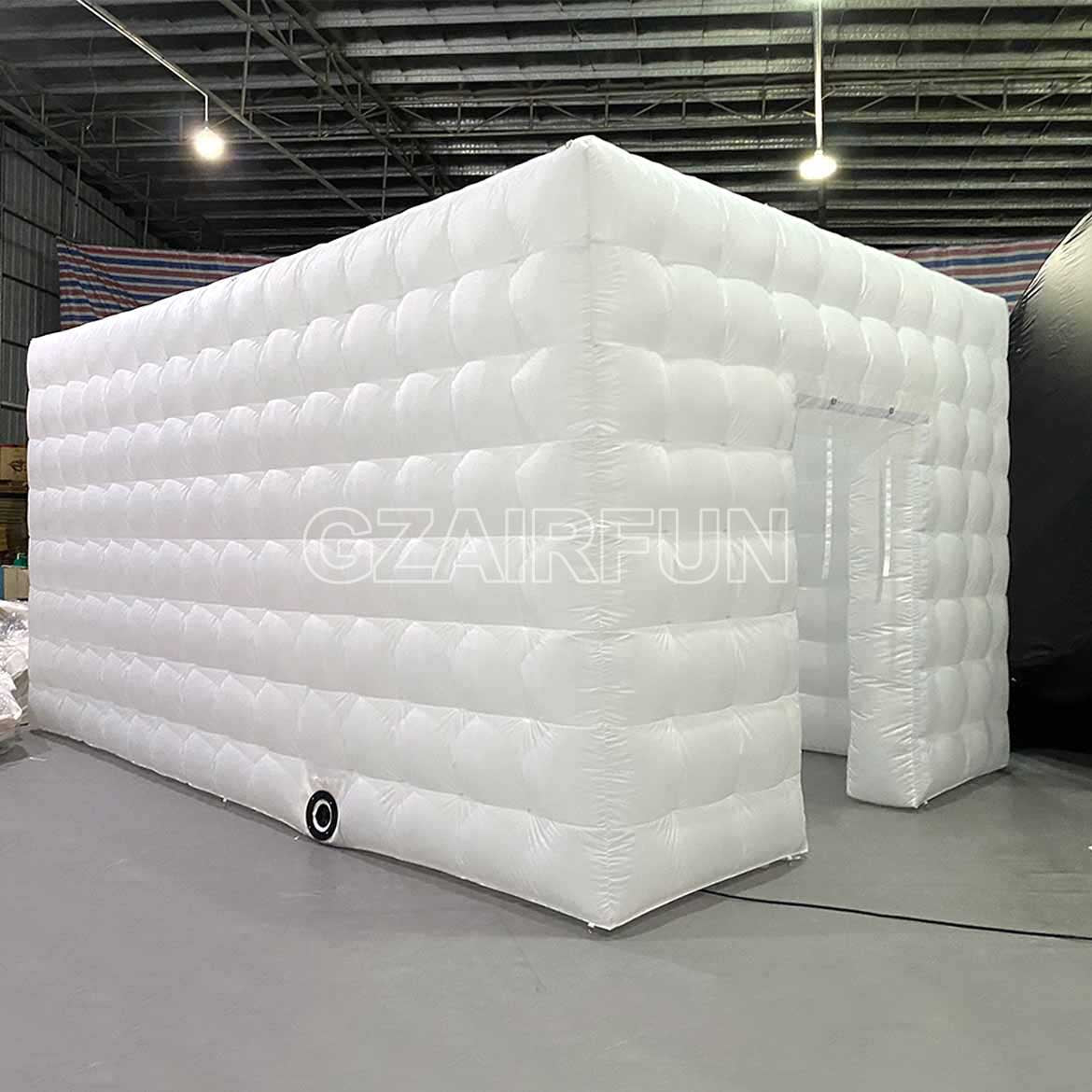 inflatable LED lighting cube tent