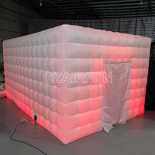 inflatable LED lighting cube tent