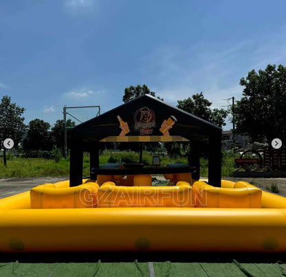 Yellow Inflatable Pool Bar For Party Fun