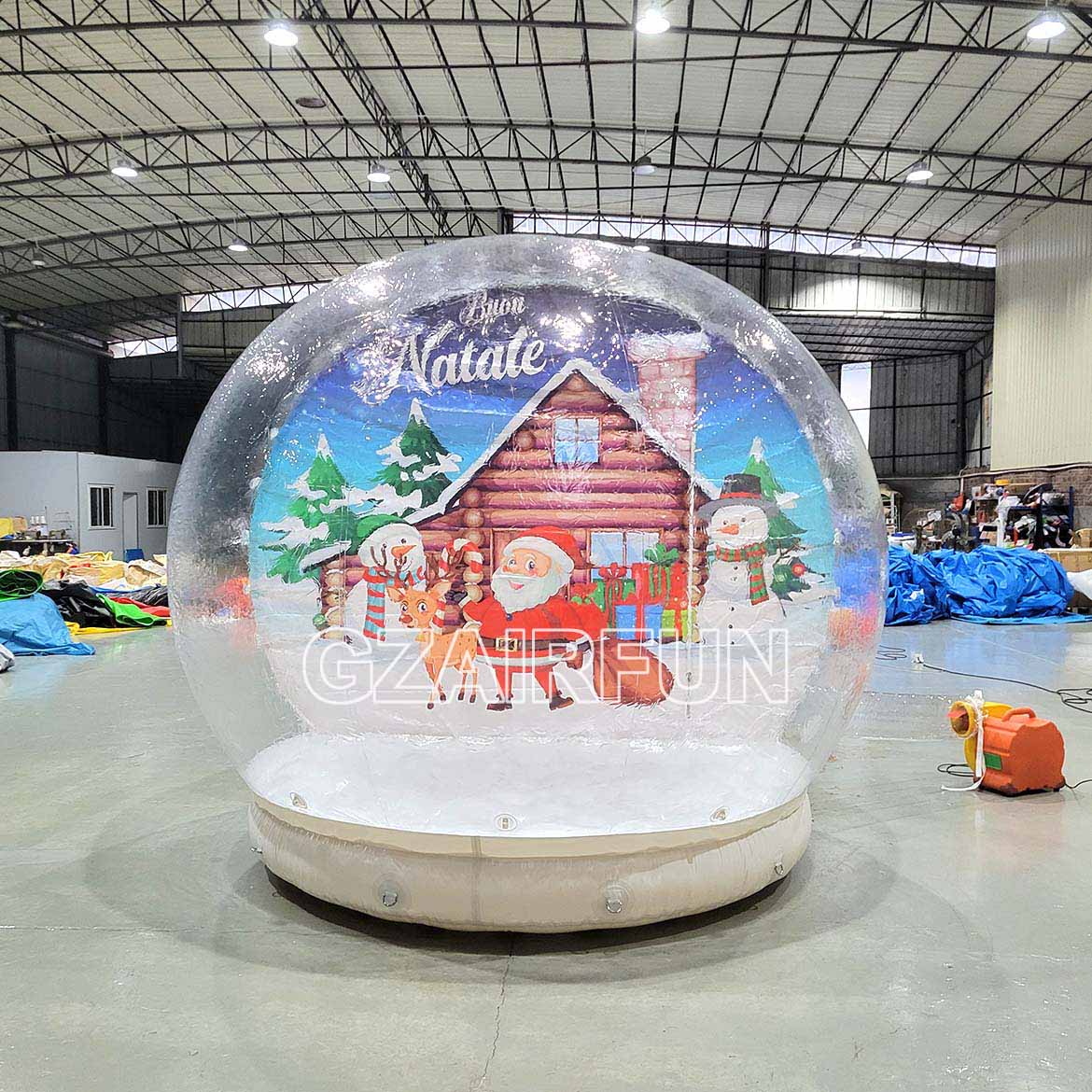 Christmas Inflatable human Snow Globe for photo and party