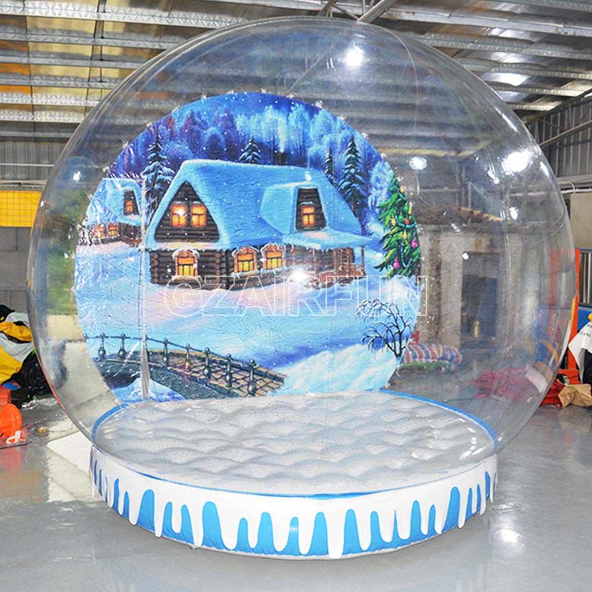 Christmas Inflatable Human Snow Globes