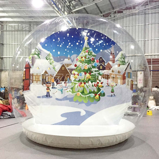 Inflatable Human Size Christmas Snow Globe