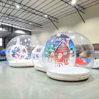 Christmas Inflatable human Snow Globe for photo and party