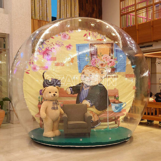 inflatable display show globe bubble tent