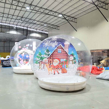 Christmas Inflatable human Snow Globe for photo and party