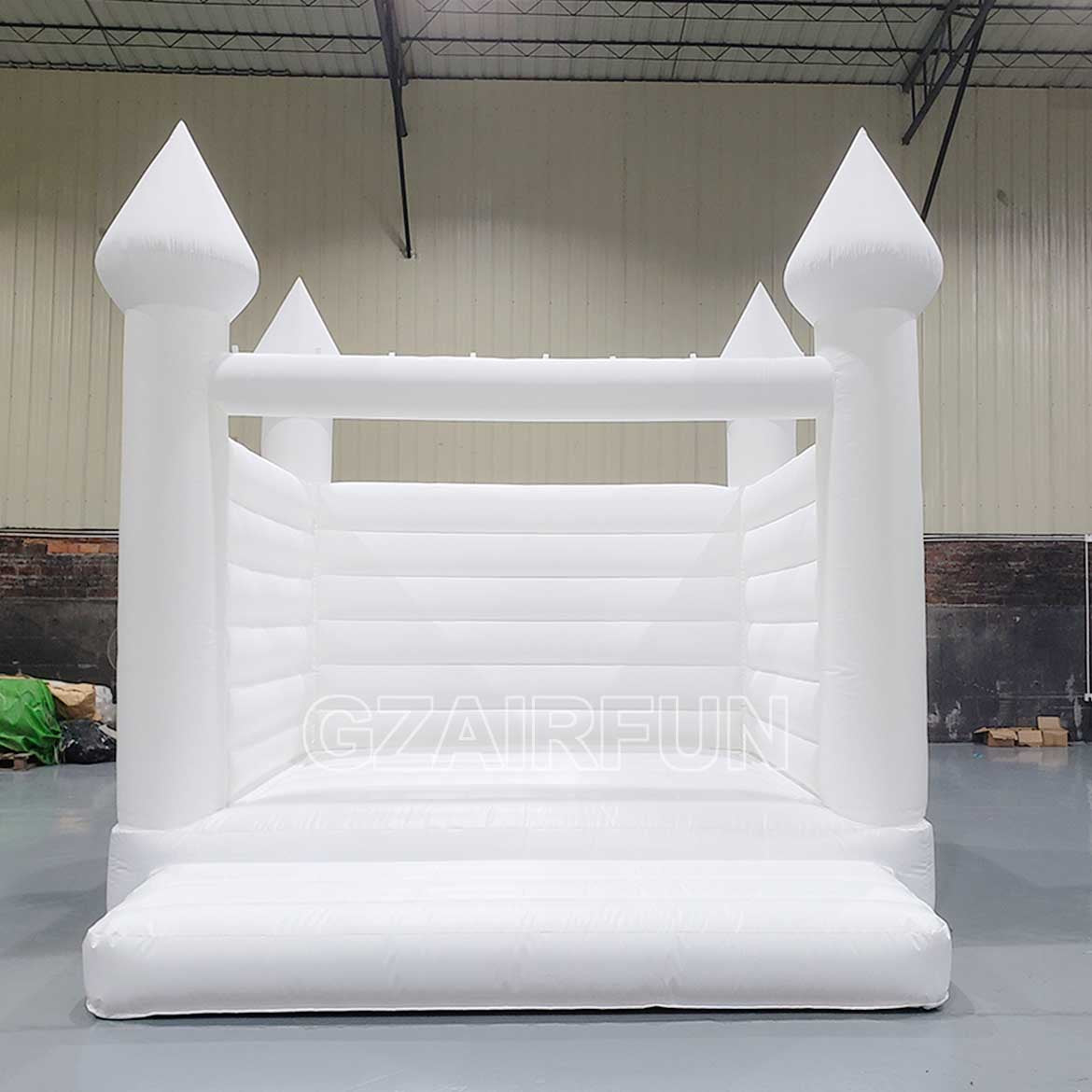 inflatable white bounce house jumping castle for wedding party