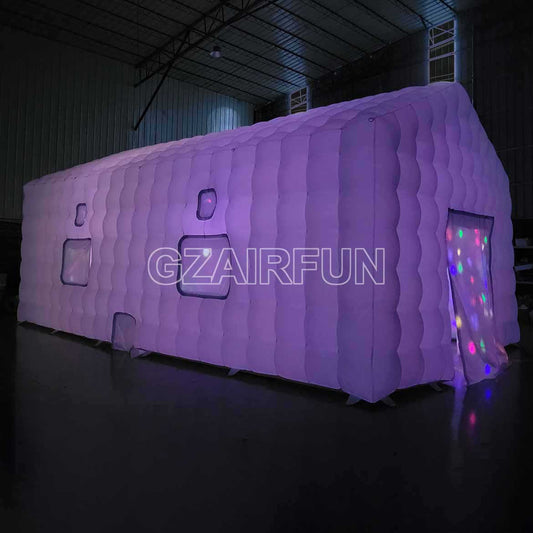 Large LED Inflatable Nightclub Air Cube Lighting Tent House