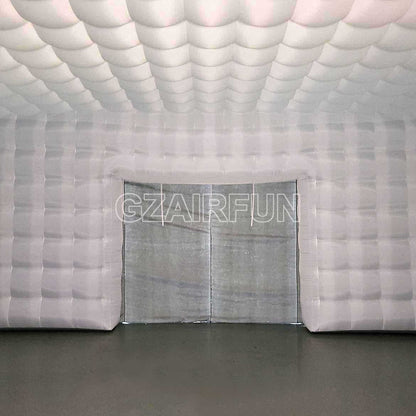 inflatable siliver air cube tent for outdoor party event